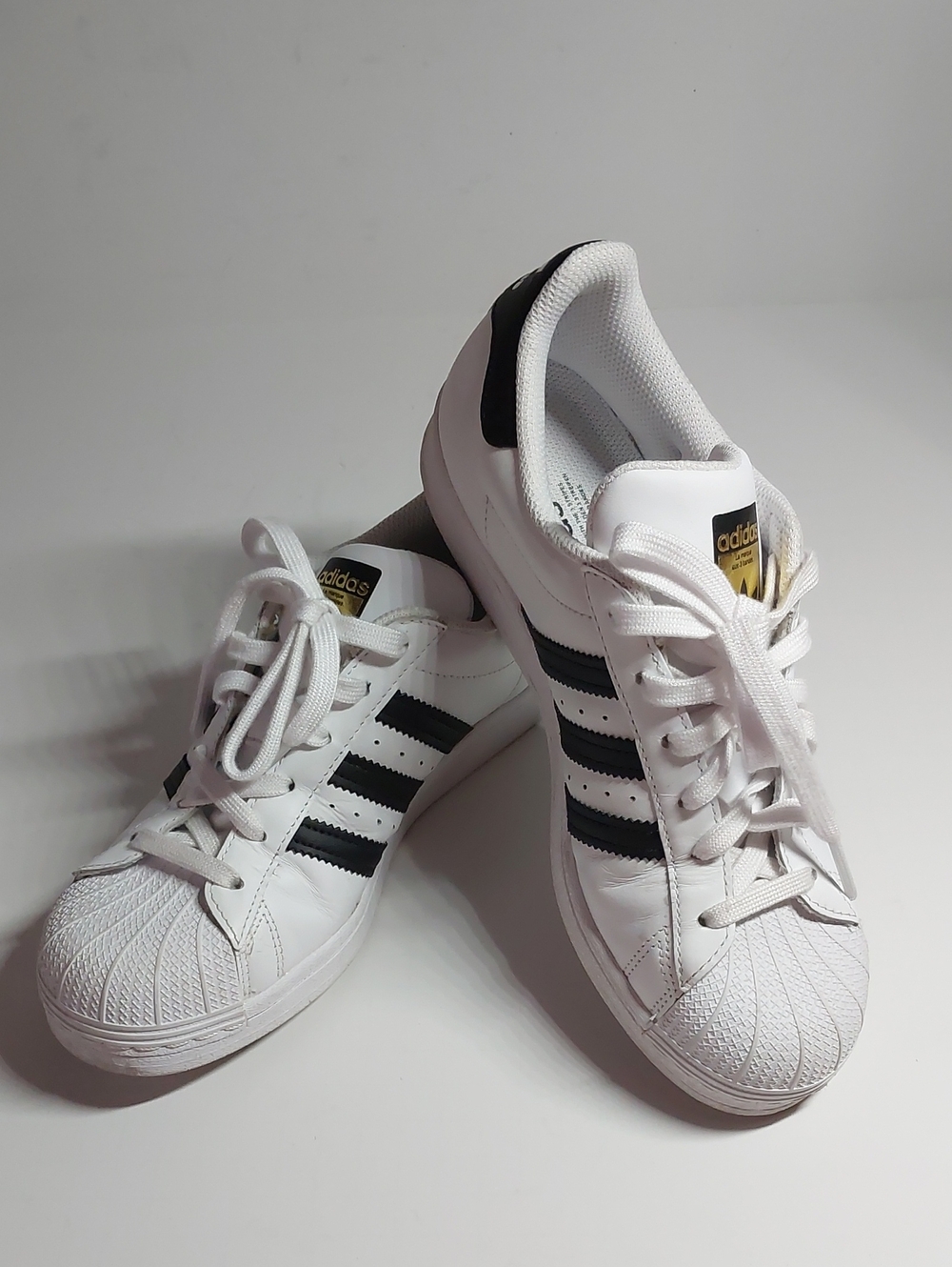 Adidas Superstar J Sneakers with Black 3-Stripes